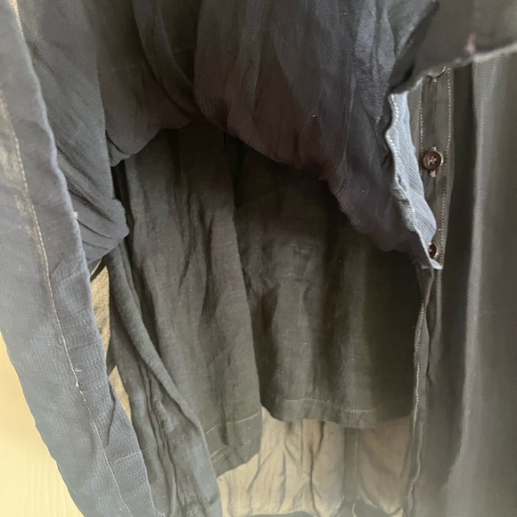 VTG 90s Embroidered Whimsygoth 20s Drop Waist Festival Rayon Made In India Dress - Picture 5 of 10